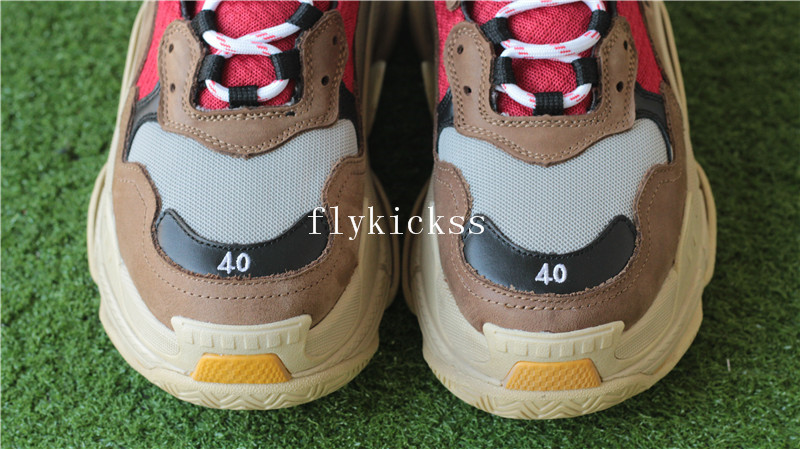 Balenciaga 2017 Fall Winter Triple-S Brown Red Blue
